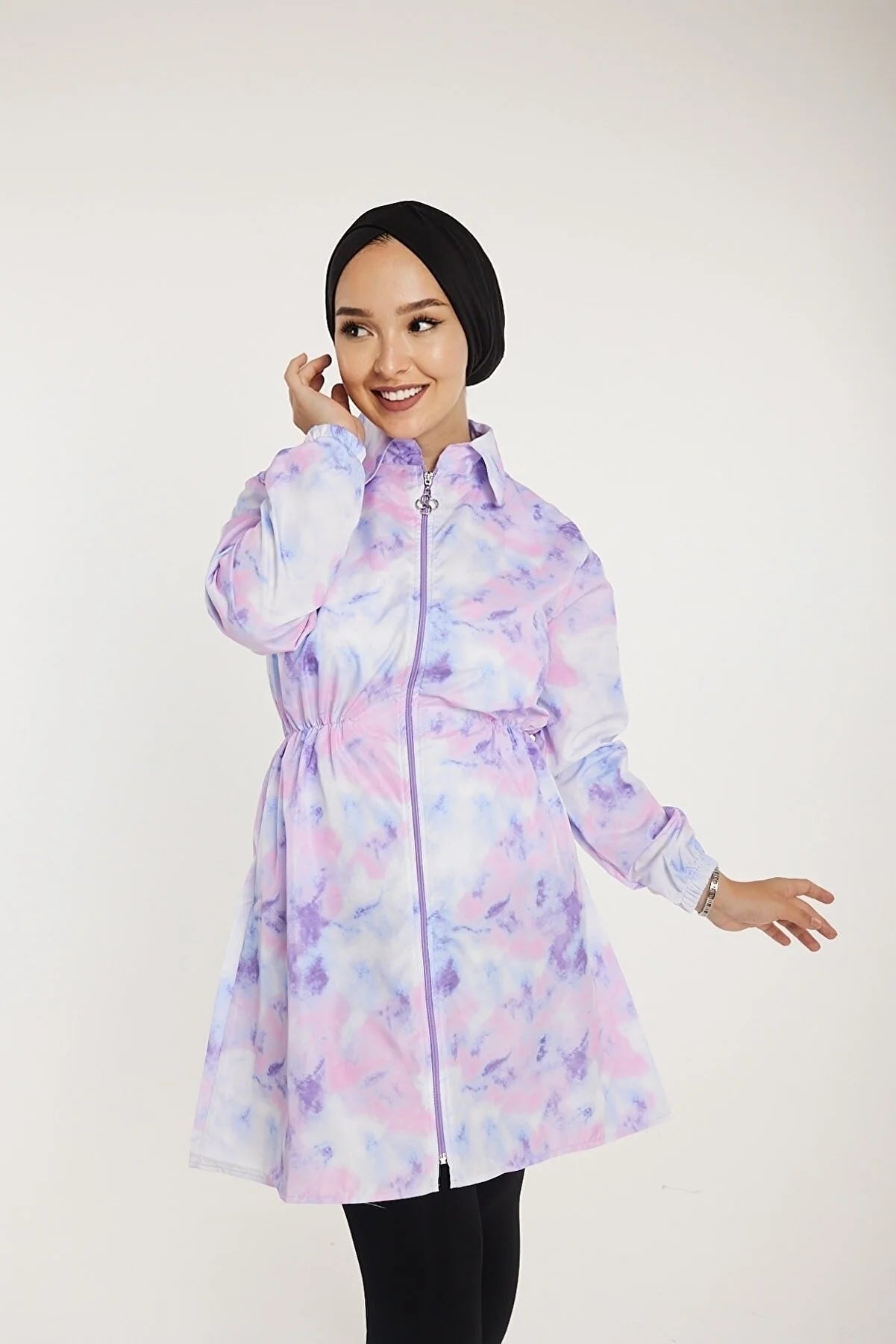 Water-Proof Burkini Mayo in Pastel Blue and Purple مع بونيه قطعتين هدية لفترة محدودة