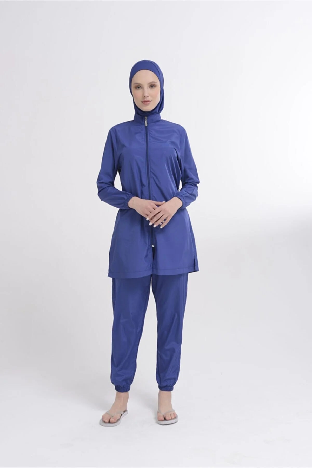 Plus-Size Blue Water-Proof Burkini