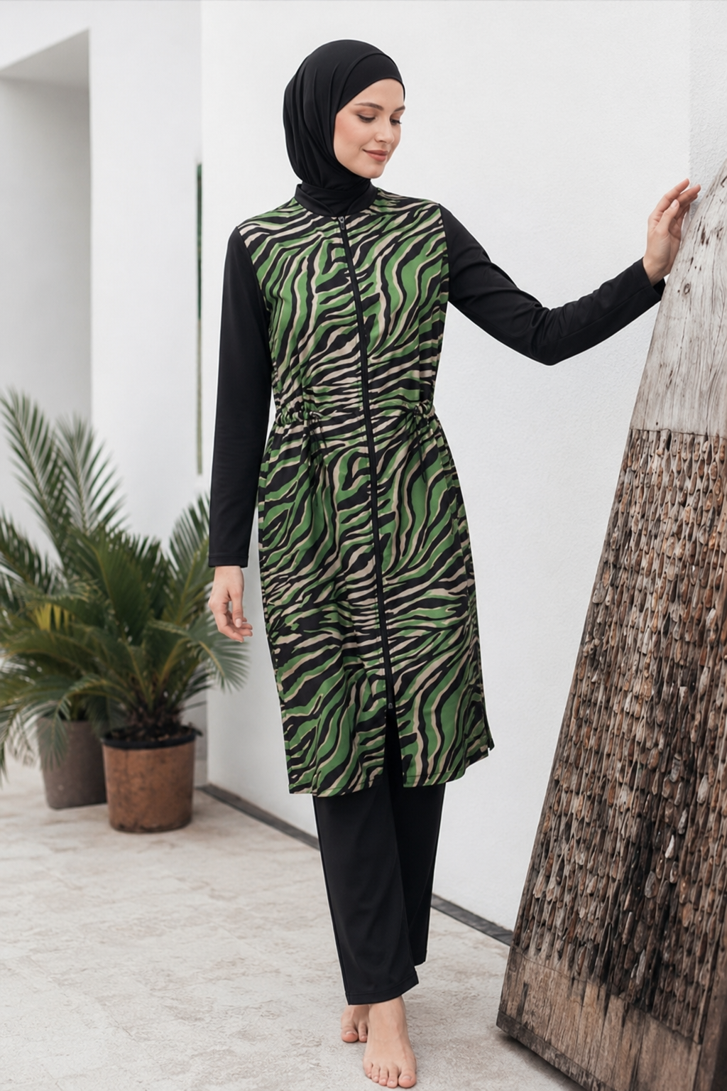 بوركيني Jungle Wave 🌿✨